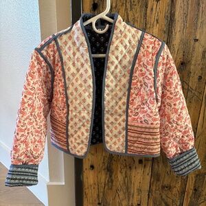 Quilted blazer jacket